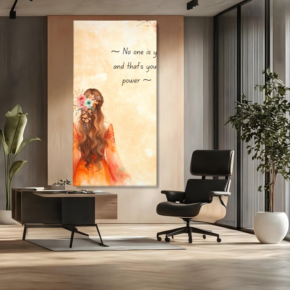 Tablou Canvas Premium, LuxCanva® Q1026, Unic prin Natura, Unicitate, Suflet, Echilibru, Delicatete, Feminitate, Curaj, Floral, Armonie, Birou, Dormitor