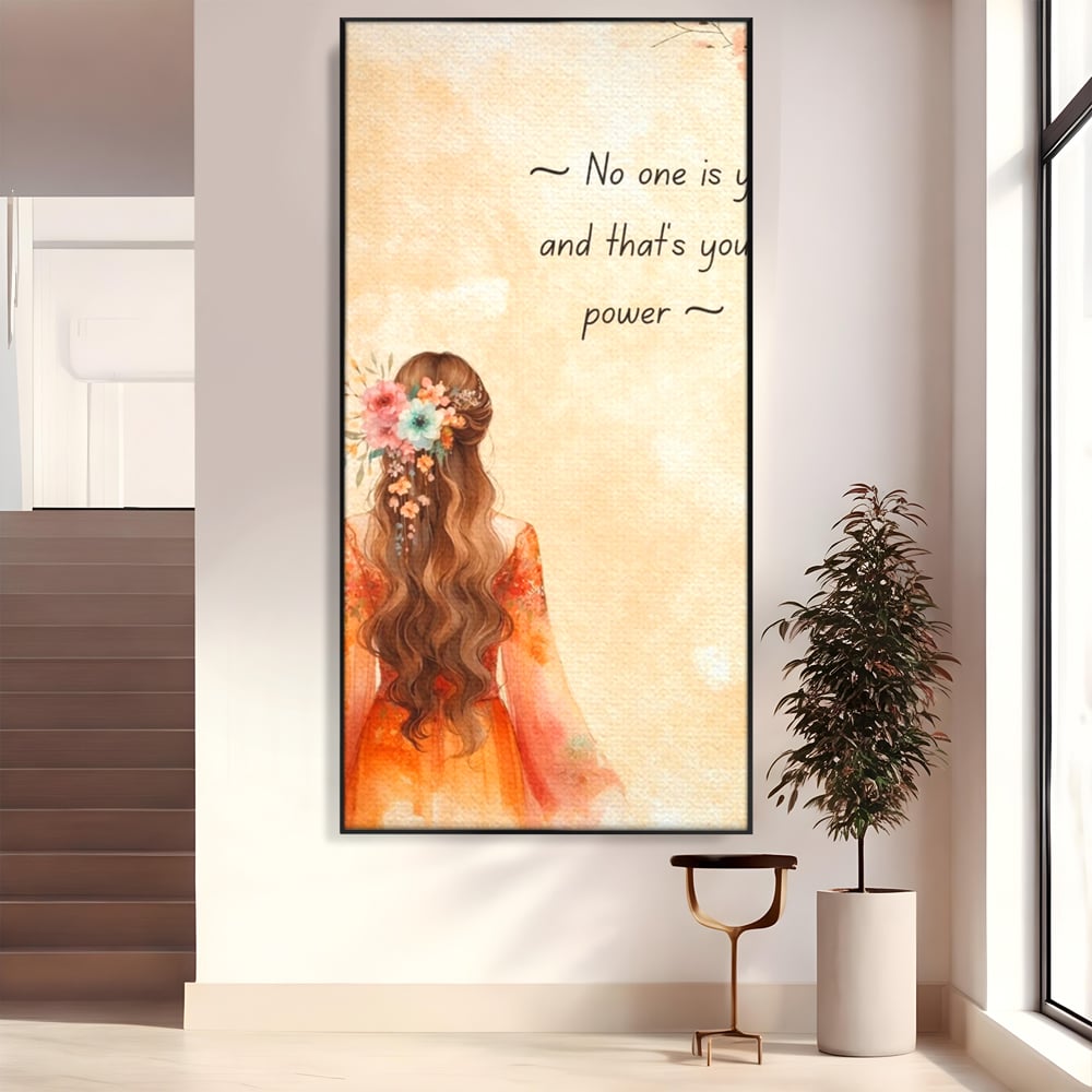 Tablou Canvas Premium, LuxCanva® Q1026, Unic prin Natura, Unicitate, Suflet, Echilibru, Delicatete, Feminitate, Curaj, Floral, Armonie, Birou, Dormitor