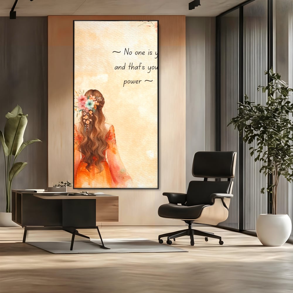 Tablou Canvas Premium, LuxCanva® Q1026, Unic prin Natura, Unicitate, Suflet, Echilibru, Delicatete, Feminitate, Curaj, Floral, Armonie, Birou, Dormitor
