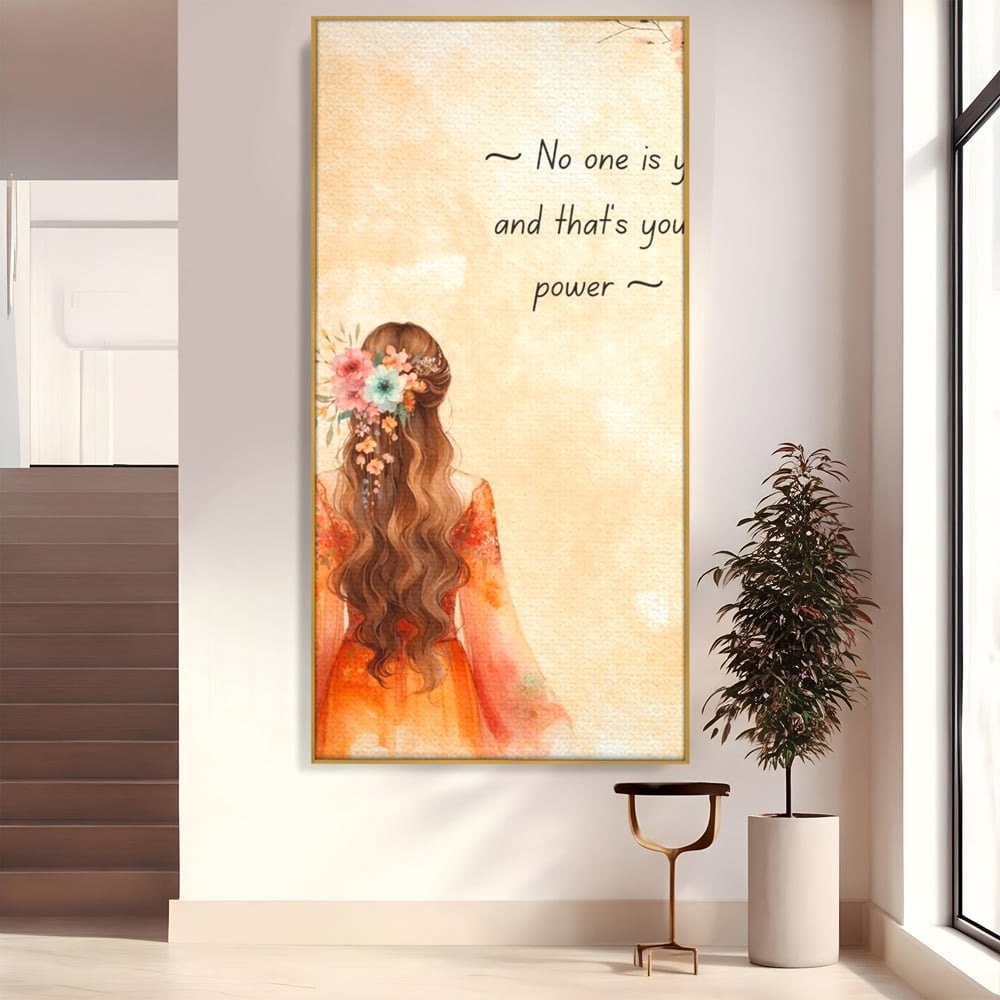 Tablou Canvas Premium, LuxCanva® Q1026, Unic prin Natura, Unicitate, Suflet, Echilibru, Delicatete, Feminitate, Curaj, Floral, Armonie, Birou, Dormitor
