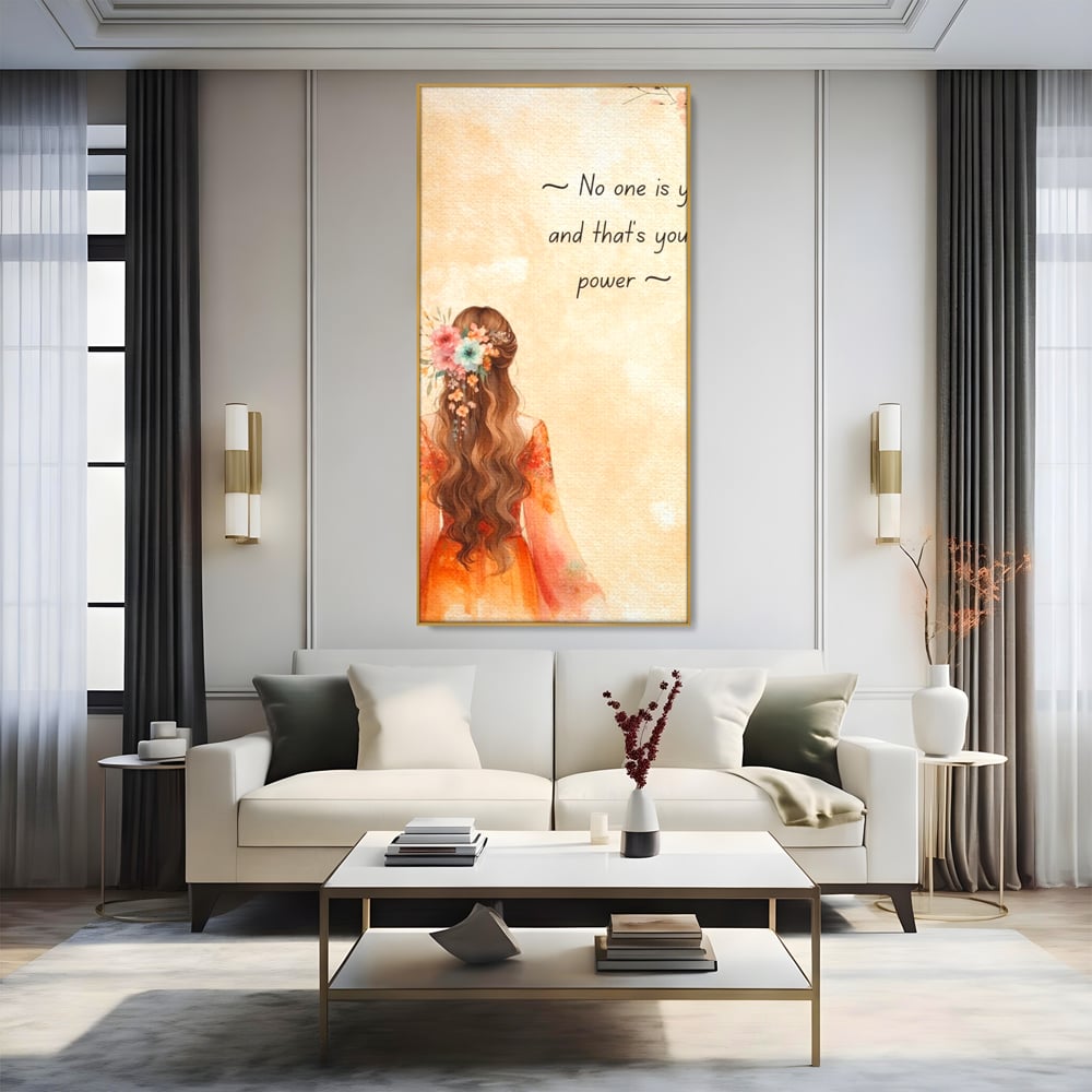 Tablou Canvas Premium, LuxCanva® Q1026, Unic prin Natura, Unicitate, Suflet, Echilibru, Delicatete, Feminitate, Curaj, Floral, Armonie, Birou, Dormitor