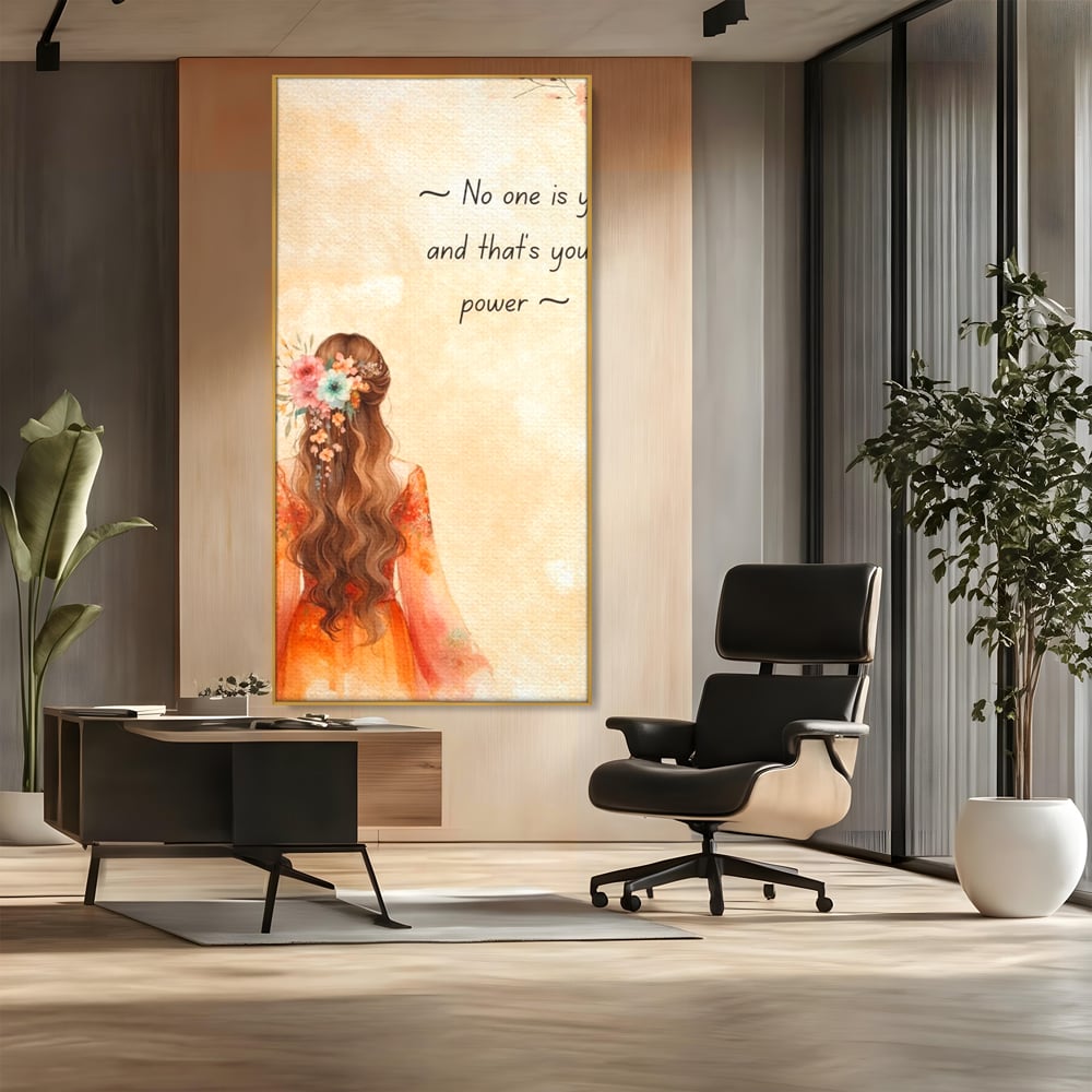 Tablou Canvas Premium, LuxCanva® Q1026, Unic prin Natura, Unicitate, Suflet, Echilibru, Delicatete, Feminitate, Curaj, Floral, Armonie, Birou, Dormitor