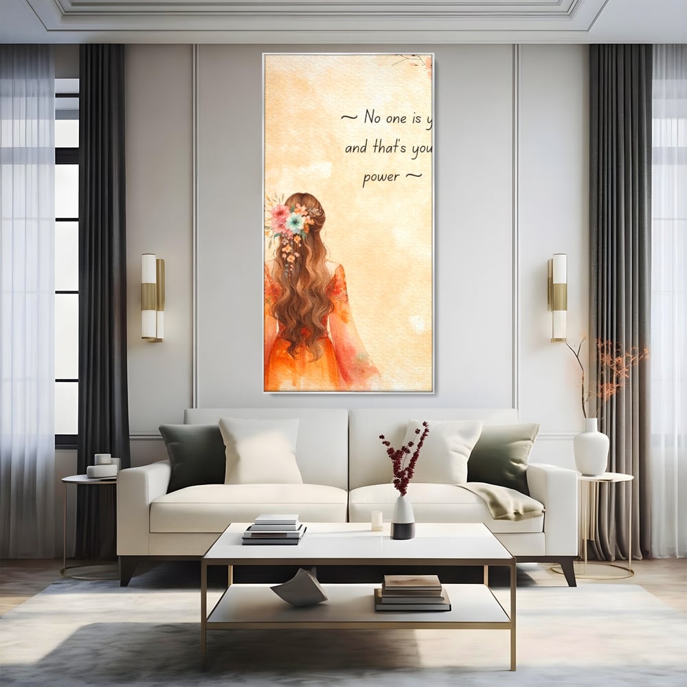 Tablou Canvas Premium, LuxCanva® Q1026, Unic prin Natura, Unicitate, Suflet, Echilibru, Delicatete, Feminitate, Curaj, Floral, Armonie, Birou, Dormitor