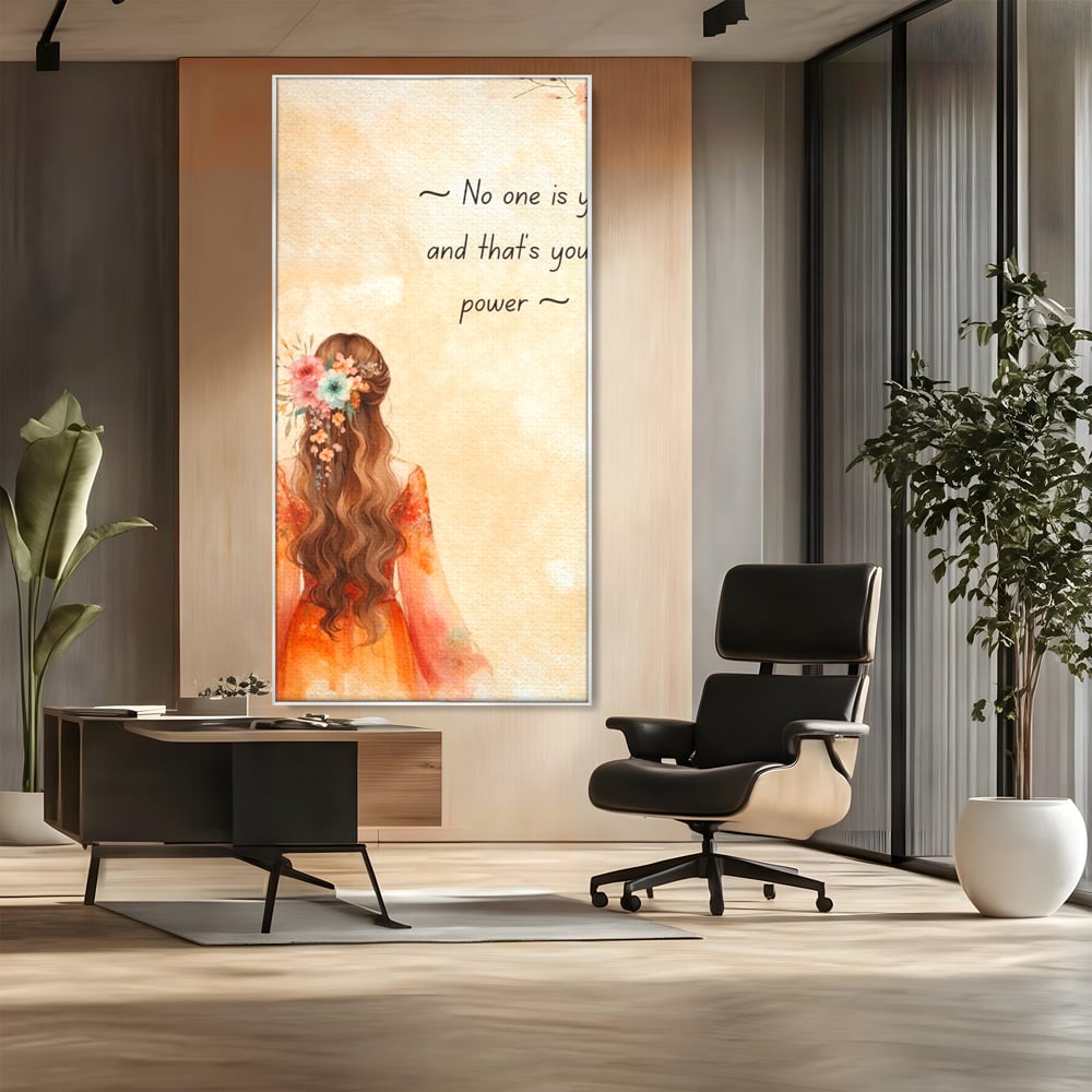 Tablou Canvas Premium, LuxCanva® Q1026, Unic prin Natura, Unicitate, Suflet, Echilibru, Delicatete, Feminitate, Curaj, Floral, Armonie, Birou, Dormitor
