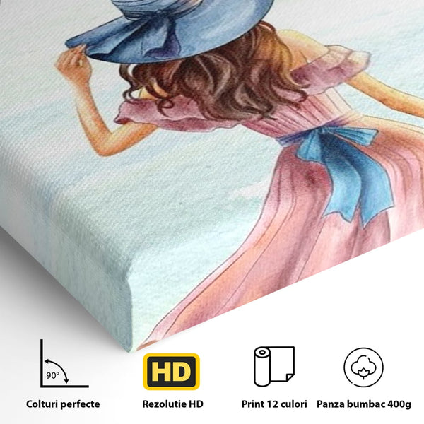 Tablou Canvas Premium, LuxCanva® Q1027, Drumul Increderii, Credinta, Curaj, Vis, Inspiratie, Mesaj, Natura, Flori, Feminin, Motivatie, Vointa, Birou, Dormitor