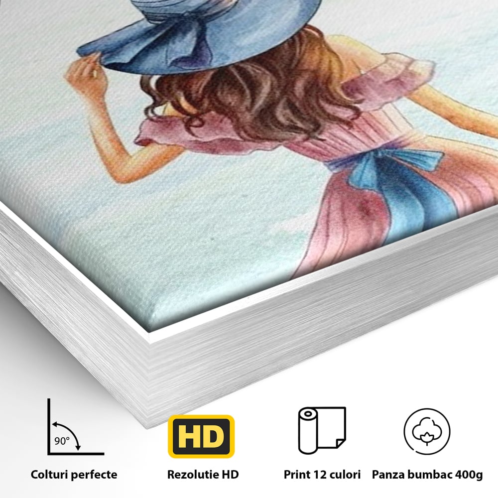 Tablou Canvas Premium, LuxCanva® Q1027, Drumul Increderii, Credinta, Curaj, Vis, Inspiratie, Mesaj, Natura, Flori, Feminin, Motivatie, Vointa, Birou, Dormitor