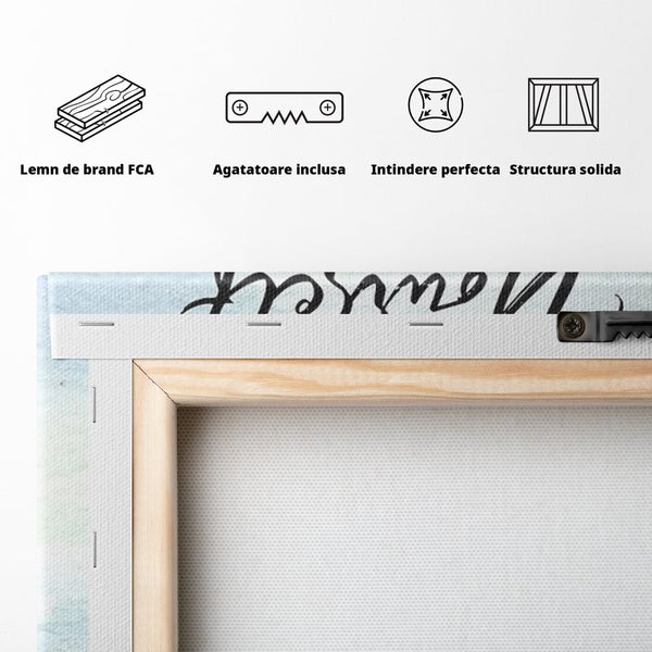 Tablou Canvas Premium, LuxCanva® Q1027, Drumul Increderii, Credinta, Curaj, Vis, Inspiratie, Mesaj, Natura, Flori, Feminin, Motivatie, Vointa, Birou, Dormitor