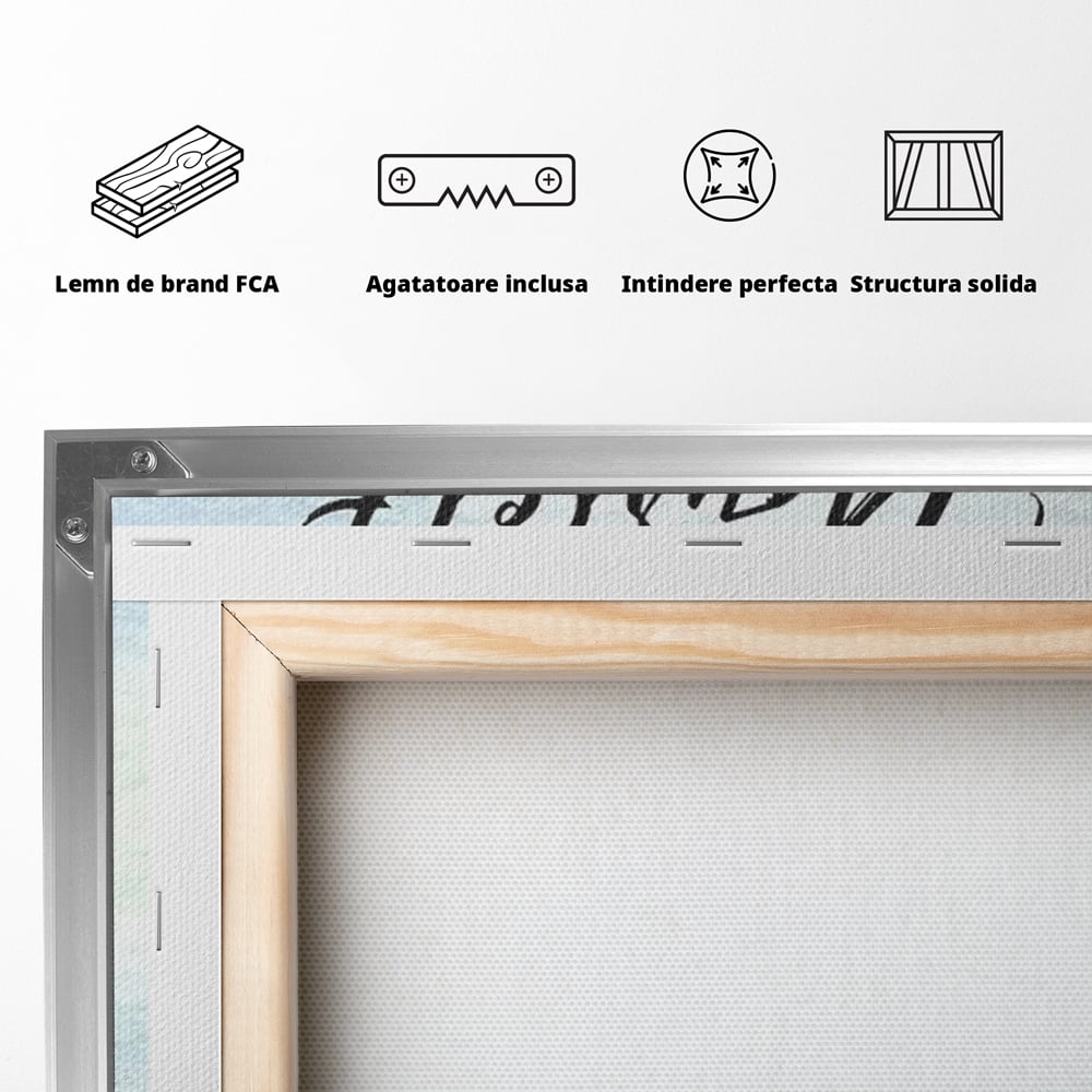 Tablou Canvas Premium, LuxCanva® Q1027, Drumul Increderii, Credinta, Curaj, Vis, Inspiratie, Mesaj, Natura, Flori, Feminin, Motivatie, Vointa, Birou, Dormitor