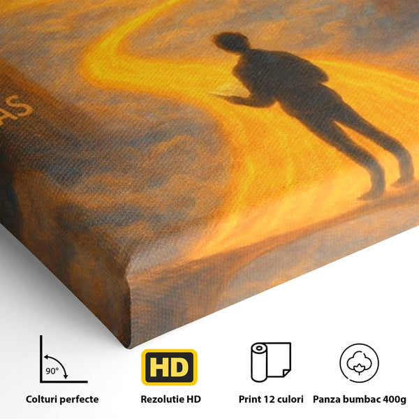 Tablou Canvas Premium, LuxCanva® Q1029, Drumul Schimbarii, Mesaj, Motivatie, Calatorie, Destin, Pasari, Armonie, Evolutie, Lumina, Birou, Dormitor