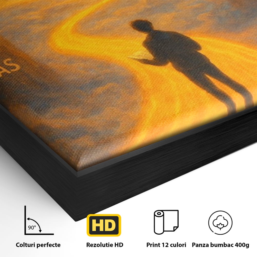 Tablou Canvas Premium, LuxCanva® Q1029, Drumul Schimbarii, Mesaj, Motivatie, Calatorie, Destin, Pasari, Armonie, Evolutie, Lumina, Birou, Dormitor