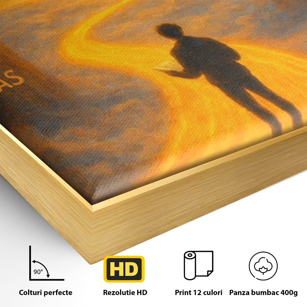 Tablou Canvas Premium, LuxCanva® Q1029, Drumul Schimbarii, Mesaj, Motivatie, Calatorie, Destin, Pasari, Armonie, Evolutie, Lumina, Birou, Dormitor