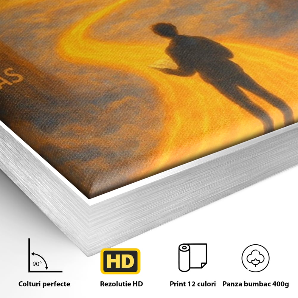 Tablou Canvas Premium, LuxCanva® Q1029, Drumul Schimbarii, Mesaj, Motivatie, Calatorie, Destin, Pasari, Armonie, Evolutie, Lumina, Birou, Dormitor