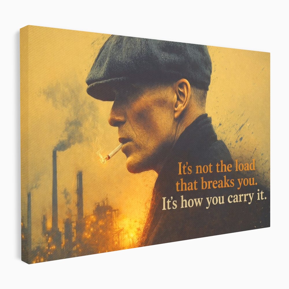 Tablou Canvas Premium, LuxCanva® Q1032, Calm sub Presiune, Determinare, Urban, Mesaj, Motivational, Forta, Ganduri, Caracter, Birou, Dormitor