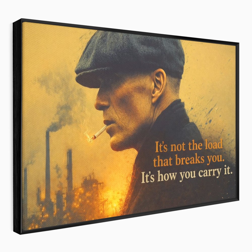 Tablou Canvas Premium, LuxCanva® Q1032, Calm sub Presiune, Determinare, Urban, Mesaj, Motivational, Forta, Ganduri, Caracter, Birou, Dormitor