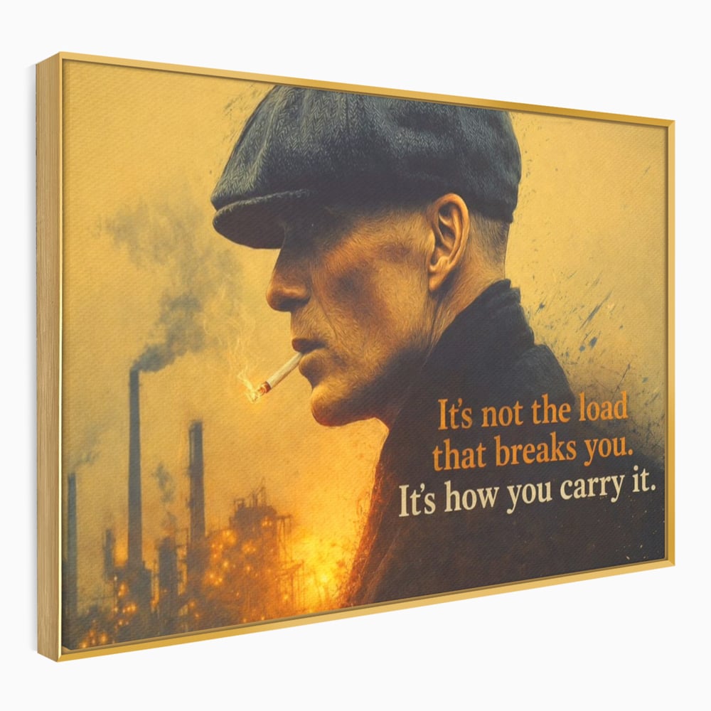 Tablou Canvas Premium, LuxCanva® Q1032, Calm sub Presiune, Determinare, Urban, Mesaj, Motivational, Forta, Ganduri, Caracter, Birou, Dormitor