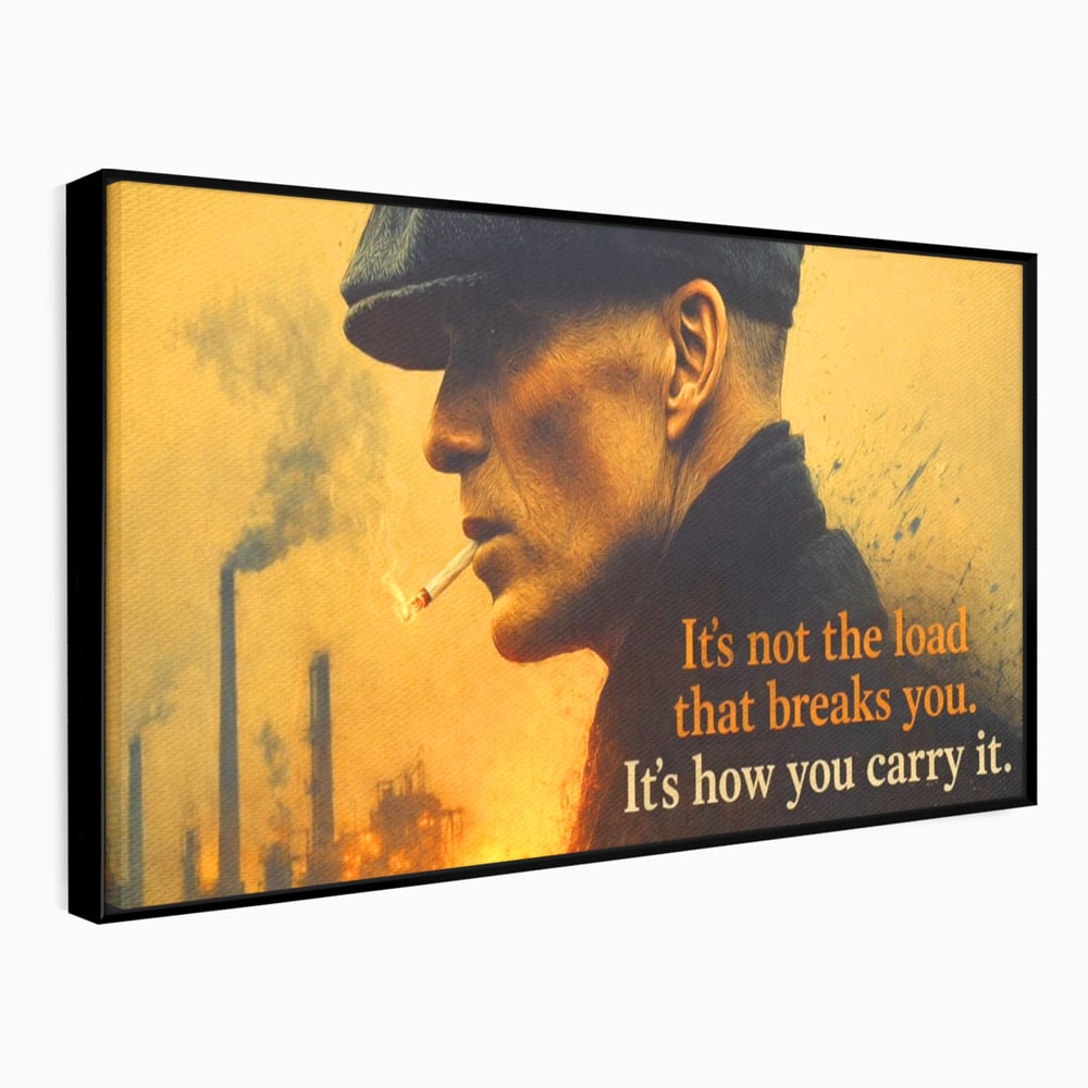 Tablou Canvas Premium, LuxCanva® Q1032, Calm sub Presiune, Determinare, Urban, Mesaj, Motivational, Forta, Ganduri, Caracter, Birou, Dormitor