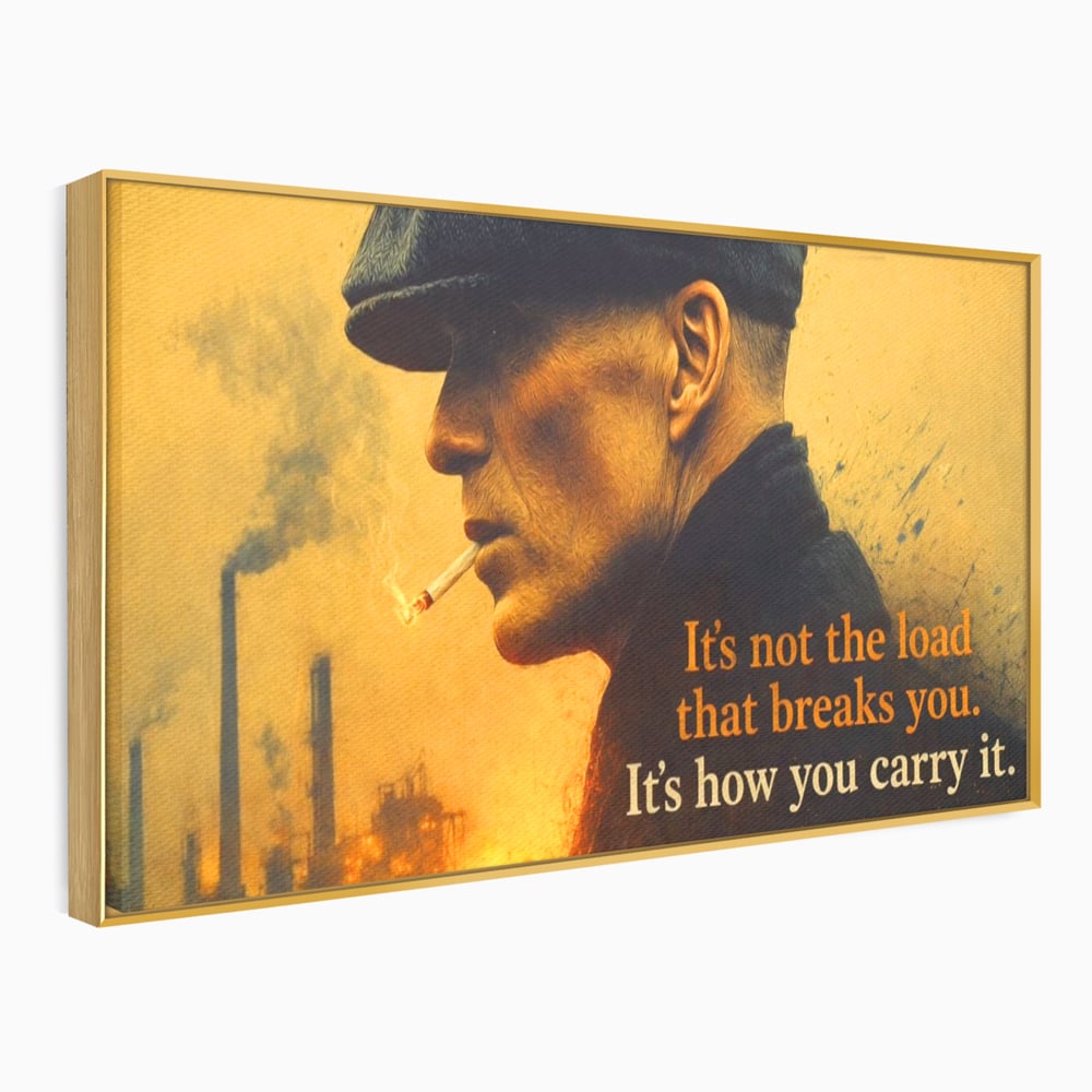 Tablou Canvas Premium, LuxCanva® Q1032, Calm sub Presiune, Determinare, Urban, Mesaj, Motivational, Forta, Ganduri, Caracter, Birou, Dormitor