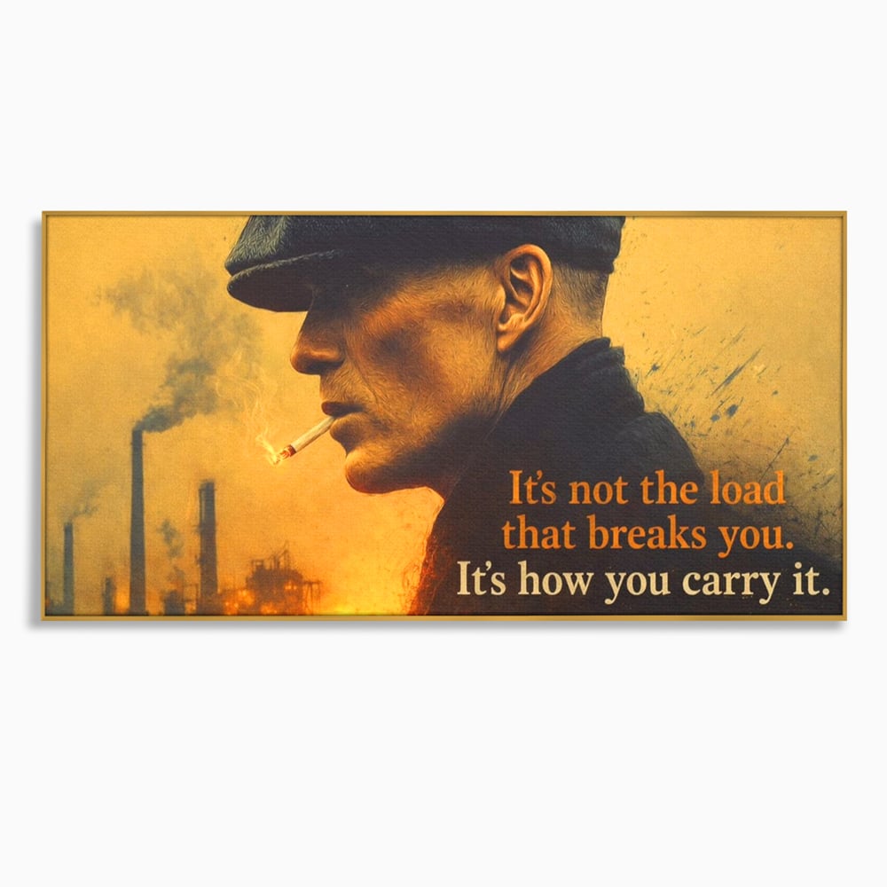 Tablou Canvas Premium, LuxCanva® Q1032, Calm sub Presiune, Determinare, Urban, Mesaj, Motivational, Forta, Ganduri, Caracter, Birou, Dormitor