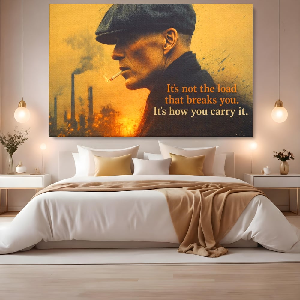 Tablou Canvas Premium, LuxCanva® Q1032, Calm sub Presiune, Determinare, Urban, Mesaj, Motivational, Forta, Ganduri, Caracter, Birou, Dormitor