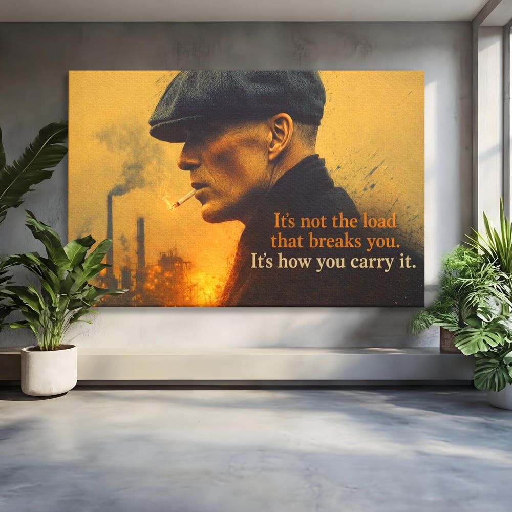Tablou Canvas Premium, LuxCanva® Q1032, Calm sub Presiune, Determinare, Urban, Mesaj, Motivational, Forta, Ganduri, Caracter, Birou, Dormitor