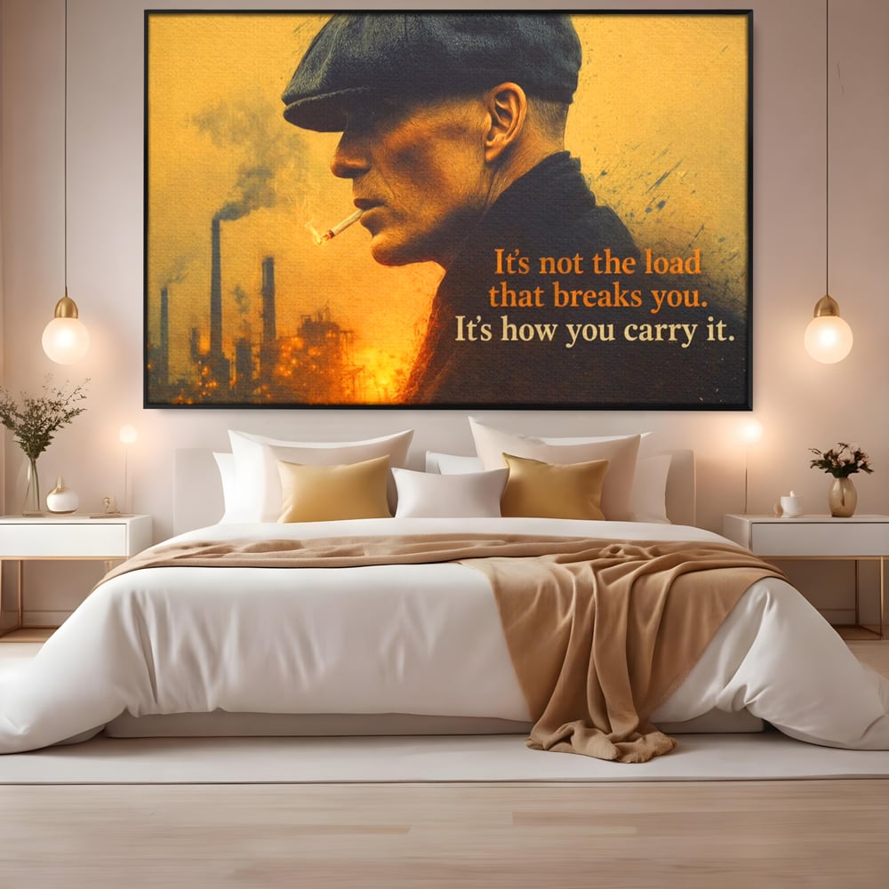 Tablou Canvas Premium, LuxCanva® Q1032, Calm sub Presiune, Determinare, Urban, Mesaj, Motivational, Forta, Ganduri, Caracter, Birou, Dormitor