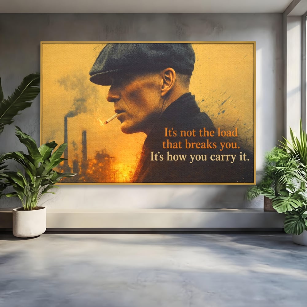Tablou Canvas Premium, LuxCanva® Q1032, Calm sub Presiune, Determinare, Urban, Mesaj, Motivational, Forta, Ganduri, Caracter, Birou, Dormitor