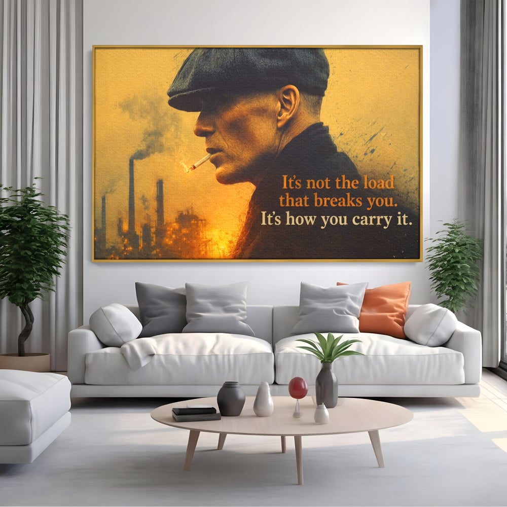 Tablou Canvas Premium, LuxCanva® Q1032, Calm sub Presiune, Determinare, Urban, Mesaj, Motivational, Forta, Ganduri, Caracter, Birou, Dormitor
