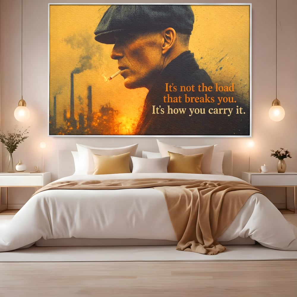 Tablou Canvas Premium, LuxCanva® Q1032, Calm sub Presiune, Determinare, Urban, Mesaj, Motivational, Forta, Ganduri, Caracter, Birou, Dormitor