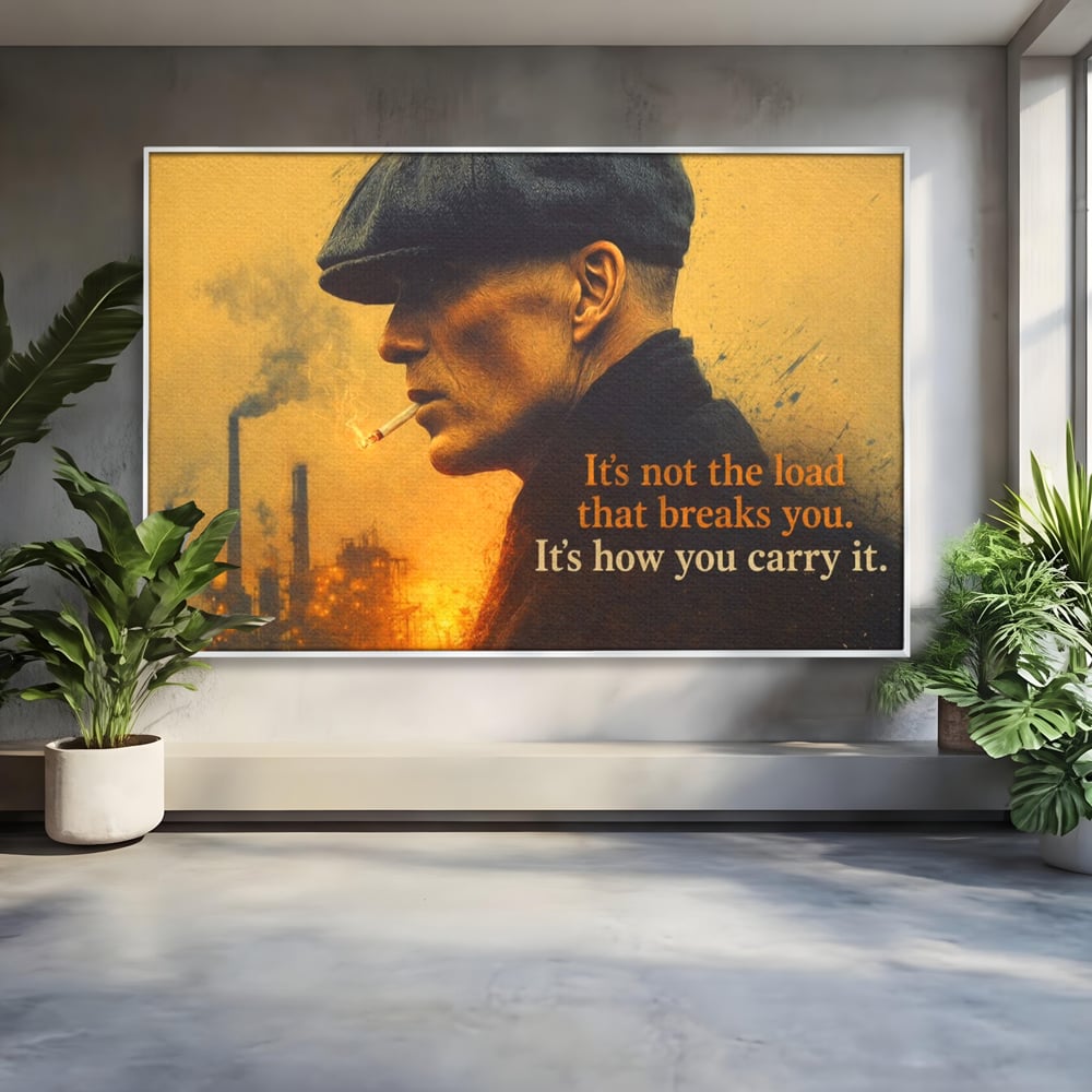 Tablou Canvas Premium, LuxCanva® Q1032, Calm sub Presiune, Determinare, Urban, Mesaj, Motivational, Forta, Ganduri, Caracter, Birou, Dormitor