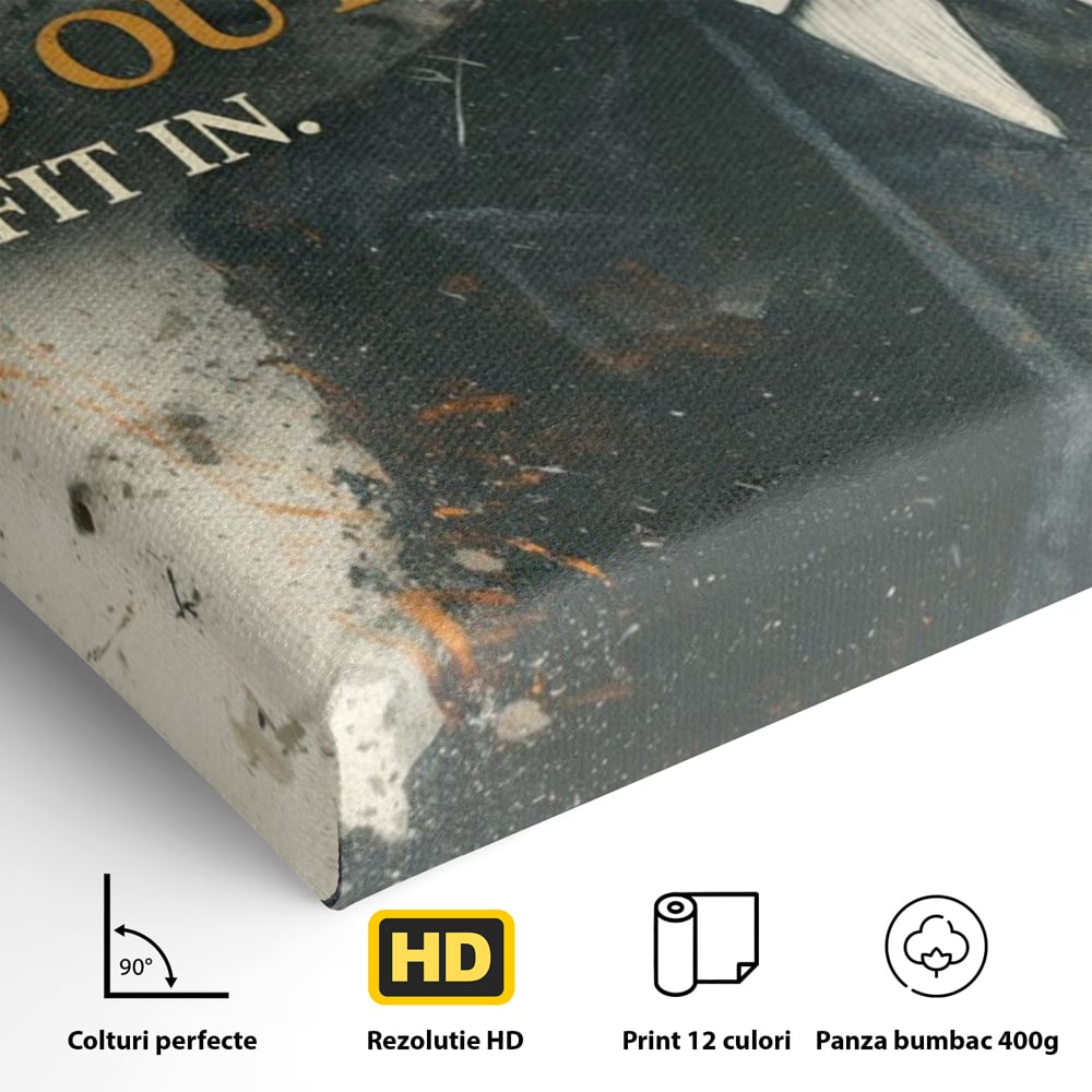 Tablou Canvas Premium, LuxCanva® Q1033, Dincolo de Reguli, Lider, Profesionist, Business, Independenta, Motivatie, Ambitie, Viziune, Birou, Dormitor