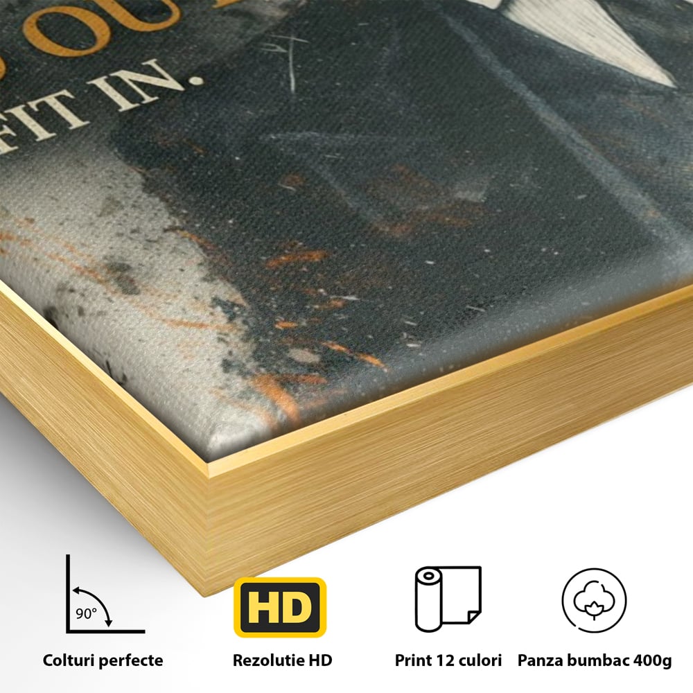 Tablou Canvas Premium, LuxCanva® Q1033, Dincolo de Reguli, Lider, Profesionist, Business, Independenta, Motivatie, Ambitie, Viziune, Birou, Dormitor
