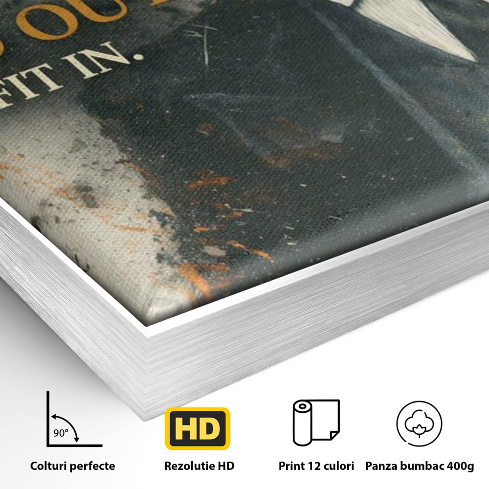 Tablou Canvas Premium, LuxCanva® Q1033, Dincolo de Reguli, Lider, Profesionist, Business, Independenta, Motivatie, Ambitie, Viziune, Birou, Dormitor