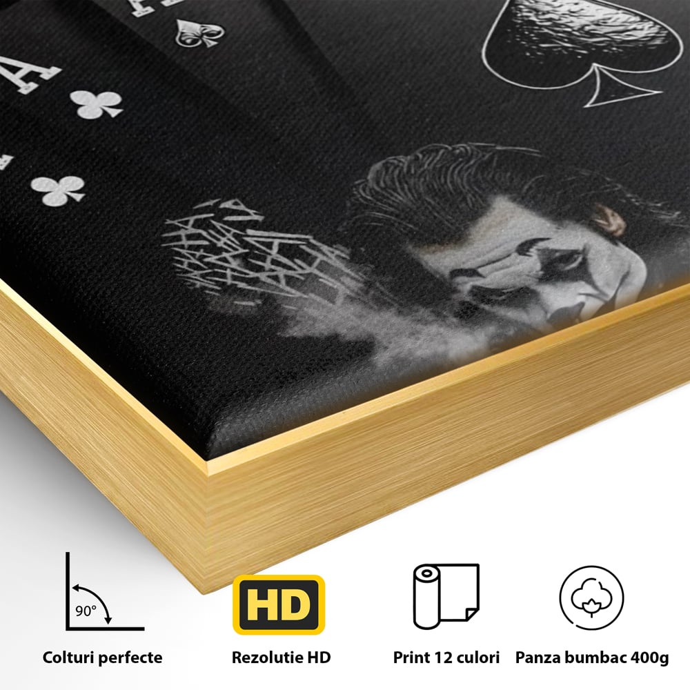 Tablou Canvas Premium, LuxCanva® Q1035, Cartile Destinului, Joc, Transformare, Carti, Poker, Joker, Noroc, Risc, Decizie, Birou, Dormitor