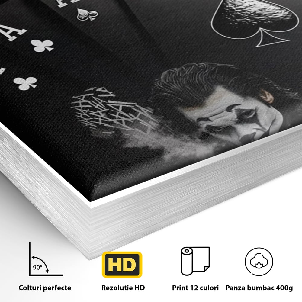Tablou Canvas Premium, LuxCanva® Q1035, Cartile Destinului, Joc, Transformare, Carti, Poker, Joker, Noroc, Risc, Decizie, Birou, Dormitor
