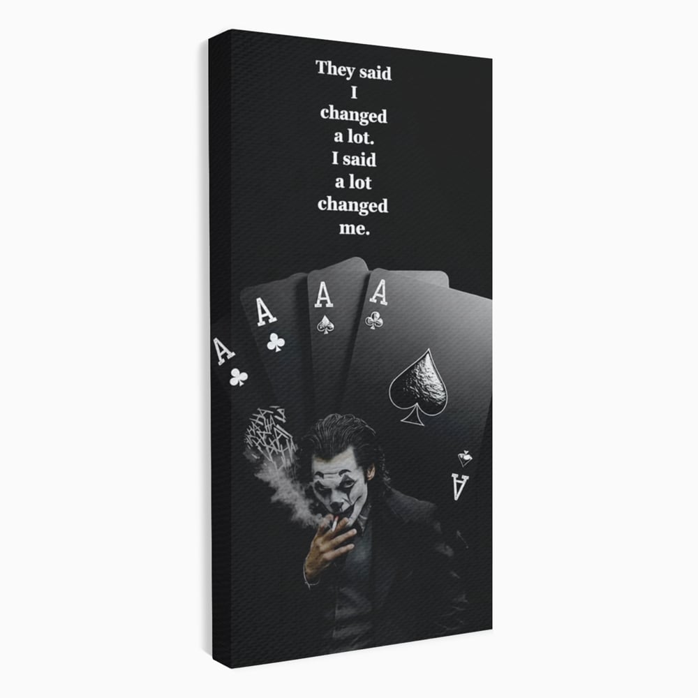 Tablou Canvas Premium, LuxCanva® Q1035, Cartile Destinului, Joc, Transformare, Carti, Poker, Joker, Noroc, Risc, Decizie, Birou, Dormitor