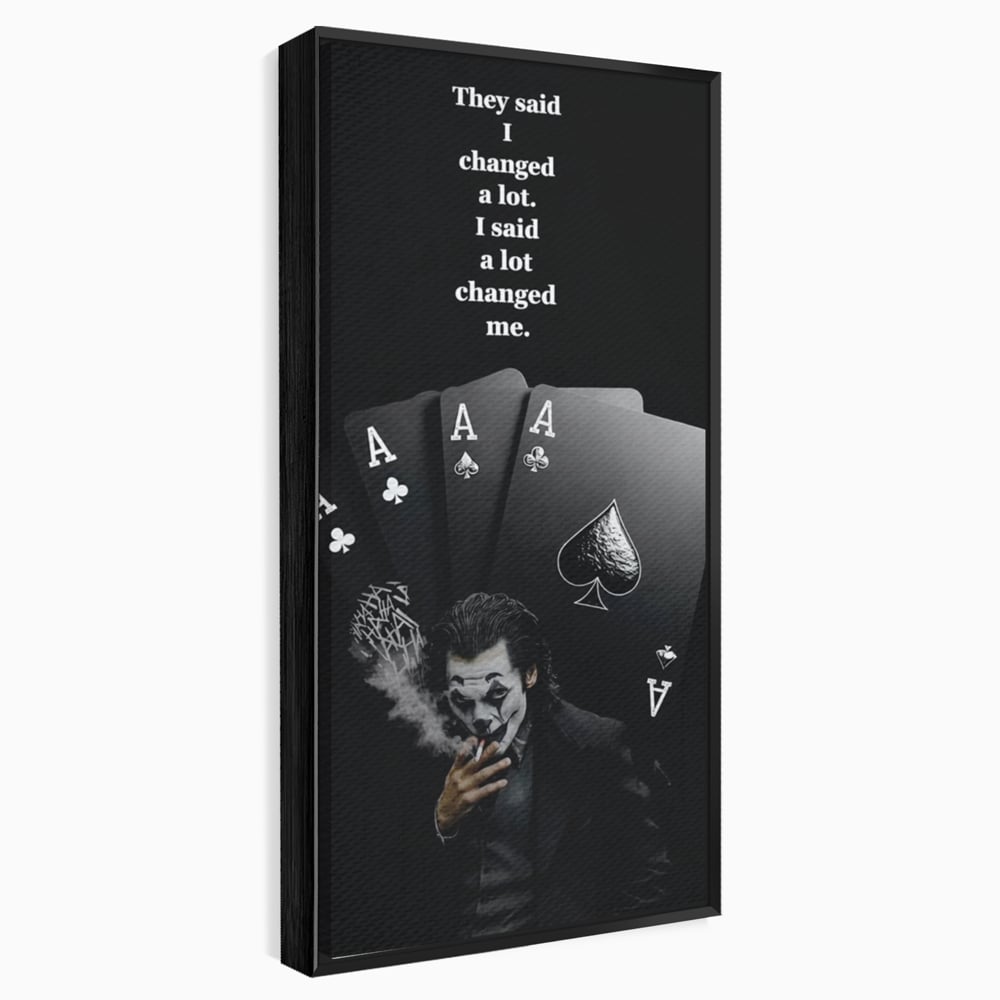 Tablou Canvas Premium, LuxCanva® Q1035, Cartile Destinului, Joc, Transformare, Carti, Poker, Joker, Noroc, Risc, Decizie, Birou, Dormitor