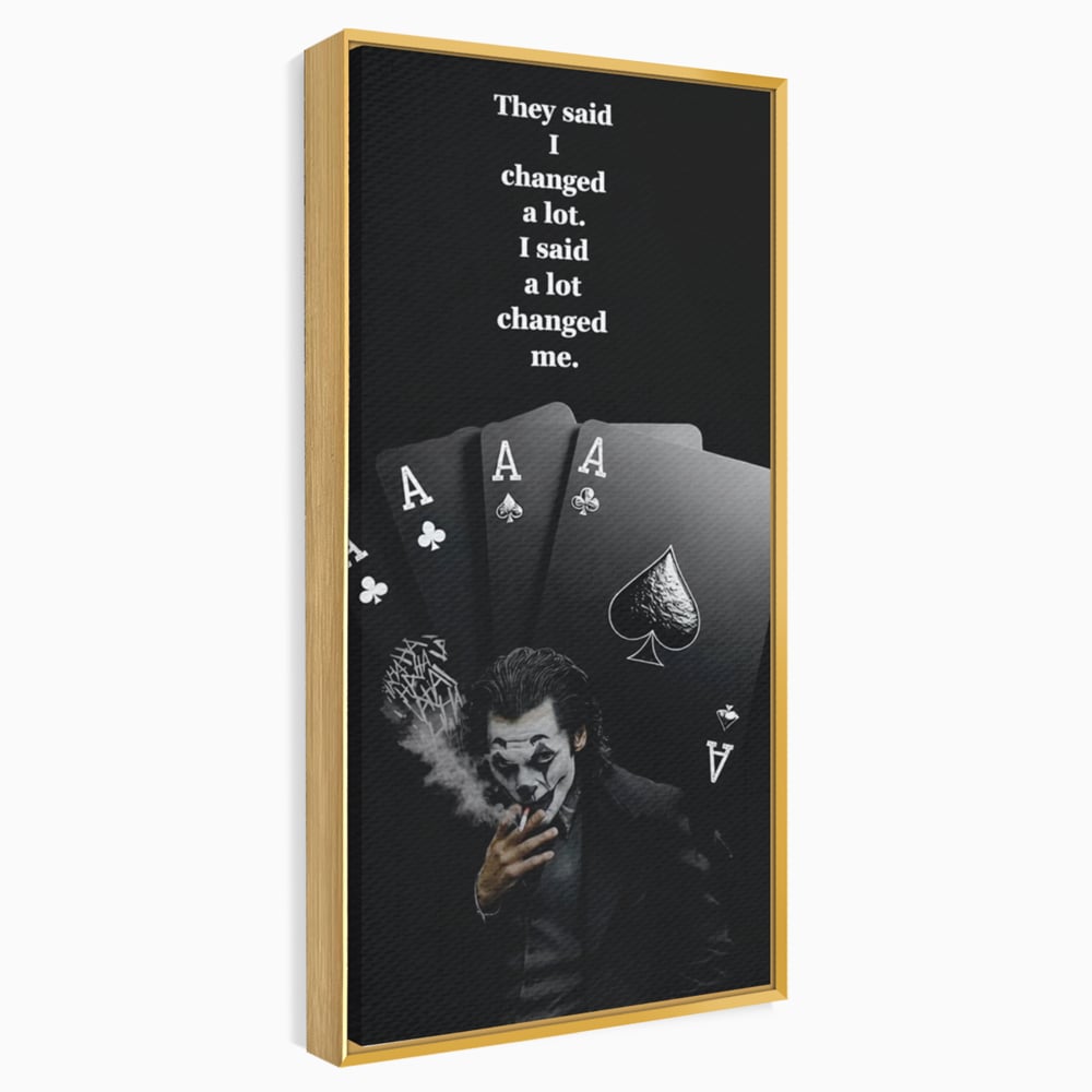 Tablou Canvas Premium, LuxCanva® Q1035, Cartile Destinului, Joc, Transformare, Carti, Poker, Joker, Noroc, Risc, Decizie, Birou, Dormitor