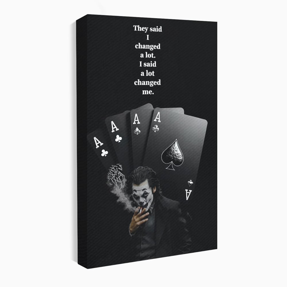 Tablou Canvas Premium, LuxCanva® Q1035, Cartile Destinului, Joc, Transformare, Carti, Poker, Joker, Noroc, Risc, Decizie, Birou, Dormitor