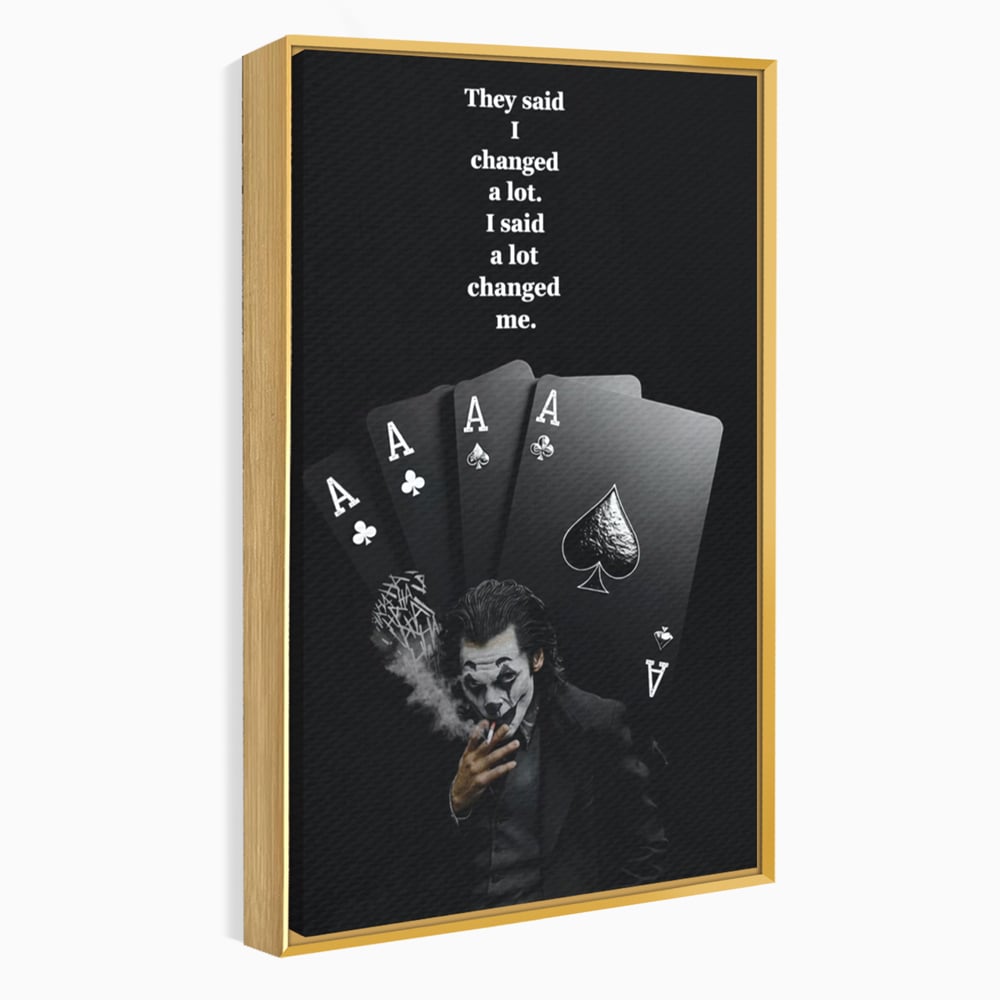 Tablou Canvas Premium, LuxCanva® Q1035, Cartile Destinului, Joc, Transformare, Carti, Poker, Joker, Noroc, Risc, Decizie, Birou, Dormitor