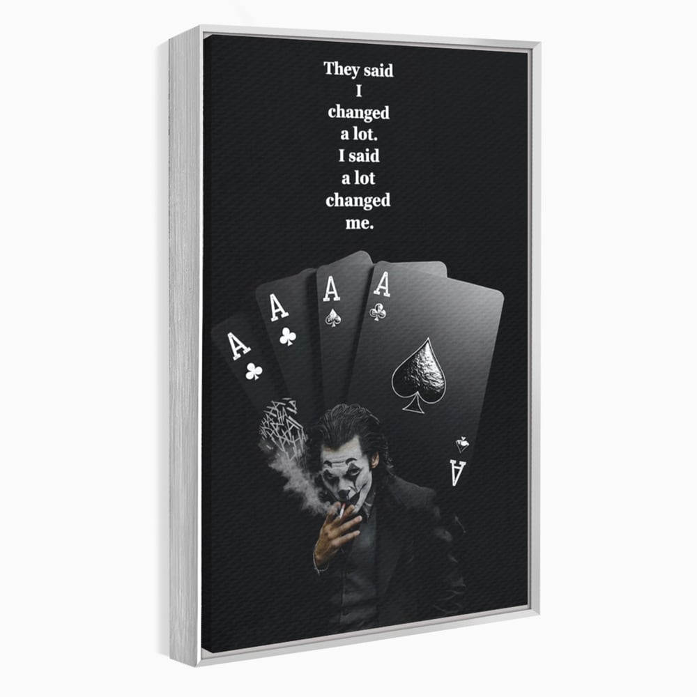 Tablou Canvas Premium, LuxCanva® Q1035, Cartile Destinului, Joc, Transformare, Carti, Poker, Joker, Noroc, Risc, Decizie, Birou, Dormitor