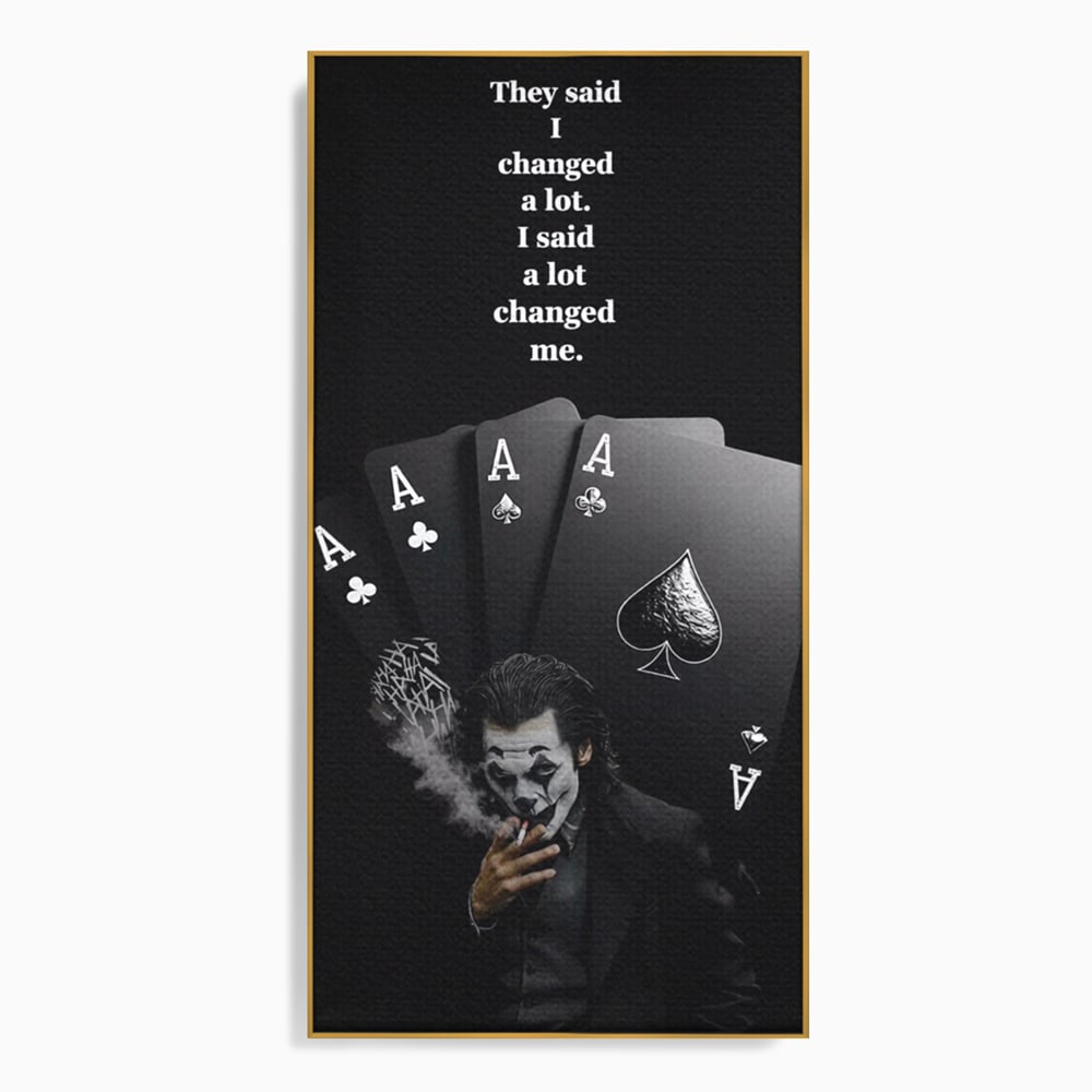Tablou Canvas Premium, LuxCanva® Q1035, Cartile Destinului, Joc, Transformare, Carti, Poker, Joker, Noroc, Risc, Decizie, Birou, Dormitor
