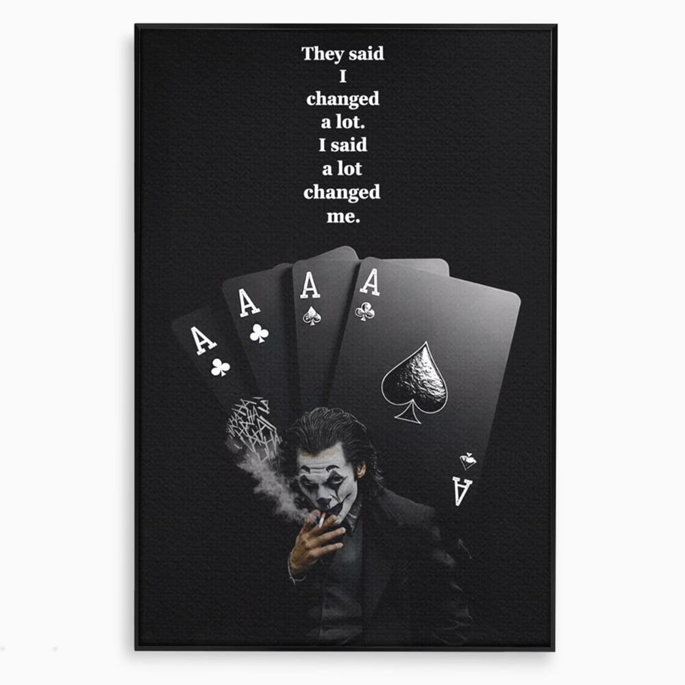 Tablou Canvas Premium, LuxCanva® Q1035, Cartile Destinului, Joc, Transformare, Carti, Poker, Joker, Noroc, Risc, Decizie, Birou, Dormitor