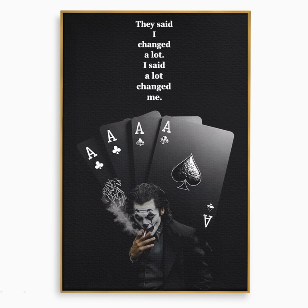 Tablou Canvas Premium, LuxCanva® Q1035, Cartile Destinului, Joc, Transformare, Carti, Poker, Joker, Noroc, Risc, Decizie, Birou, Dormitor
