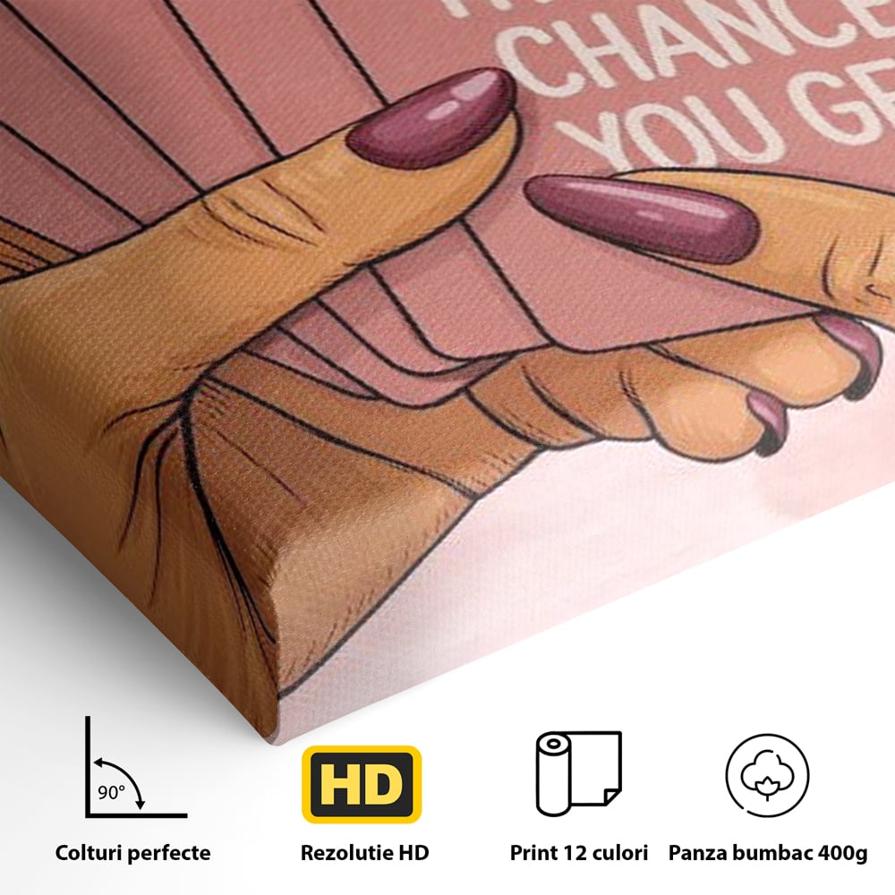Tablou Canvas Premium, LuxCanva® Q1036, Totul sau Nimic, Risc, Poker, Noroc, Putere, Carti, Control, Motivatie, Strategie, Feminitate, Birou, Dormitor