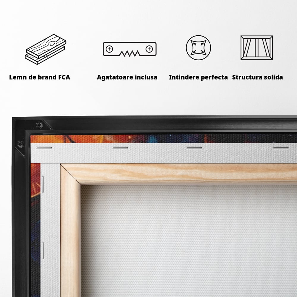 Tablou Canvas Premium, LuxCanva® Q1038, La Timpul Potrivit, Ceas, Timp, Meditatie, Drum, Ganduri, Viata, Claritate, Destin, Birou, Dormitor