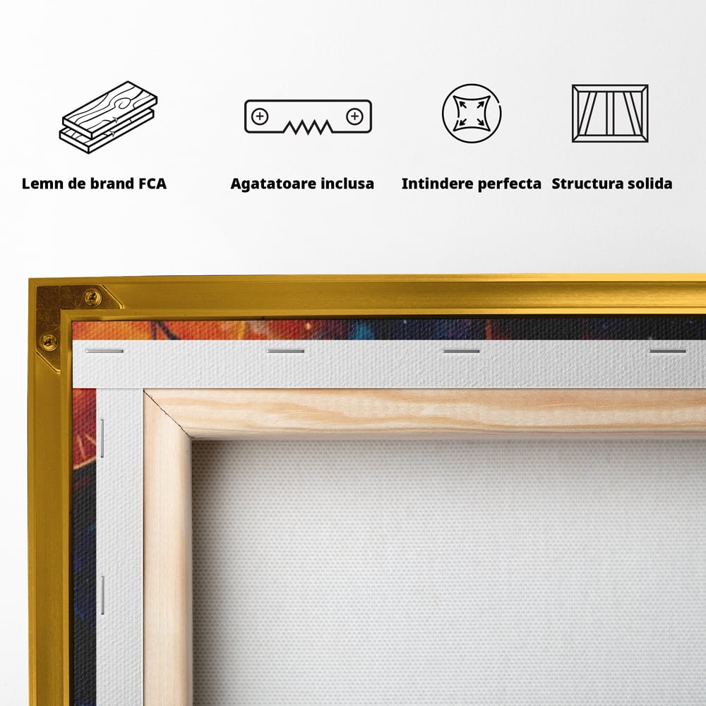 Tablou Canvas Premium, LuxCanva® Q1038, La Timpul Potrivit, Ceas, Timp, Meditatie, Drum, Ganduri, Viata, Claritate, Destin, Birou, Dormitor