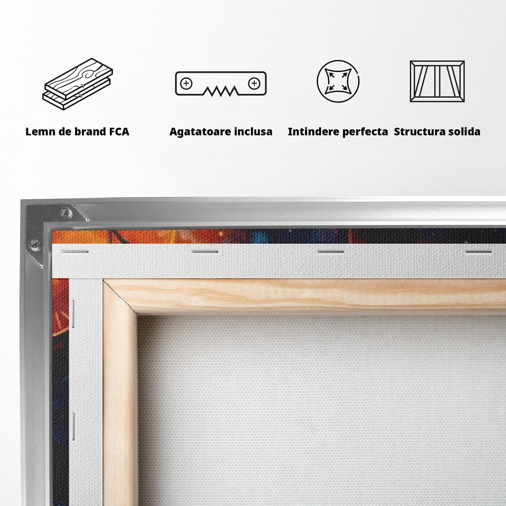 Tablou Canvas Premium, LuxCanva® Q1038, La Timpul Potrivit, Ceas, Timp, Meditatie, Drum, Ganduri, Viata, Claritate, Destin, Birou, Dormitor