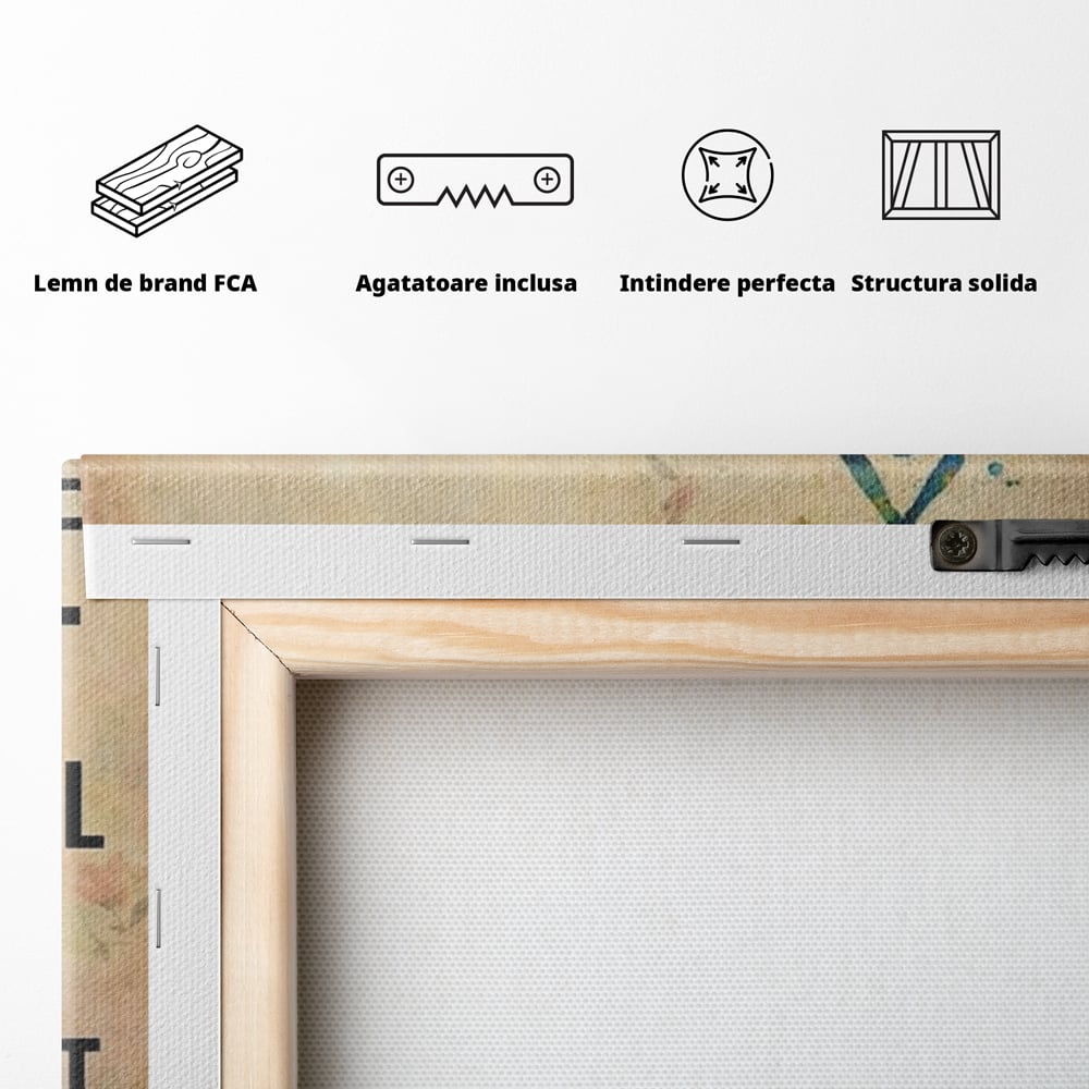 Leinwand Wandkunst Premium, LuxCanva® Q1041, Harmonie des Selbst, Energie, Gleichgewicht, Yoga, Ehrgeiz, Frieden, Frieden, Motivation, Manifestation, Büro, Schlafzimmer
