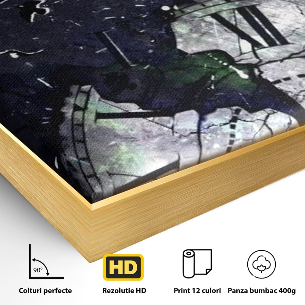 Tablou Canvas Premium, LuxCanva® Q1042, A Doua Sansa, Timp, Ceas, Renastere, Evolutie, Transformare, Succes, Inspiratie, Birou, Dormitor