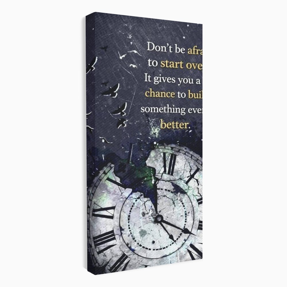 Tablou Canvas Premium, LuxCanva® Q1042, A Doua Sansa, Timp, Ceas, Renastere, Evolutie, Transformare, Succes, Inspiratie, Birou, Dormitor